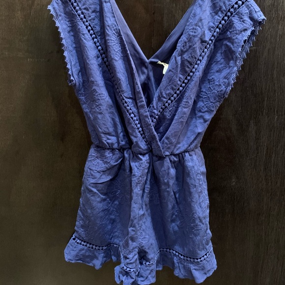 Navy Blue Romper - Picture 2 of 2